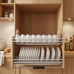 Support de rangement relevable en acier inoxydable 204 pour armoires supérieures de chambres d'hôtel et d'appartements - Vente en gros - Product Image 1