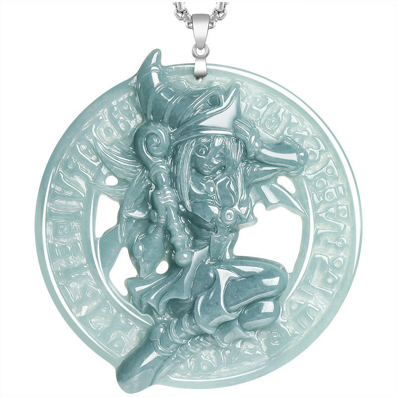 Fille diable noire d'eau bleue D1076