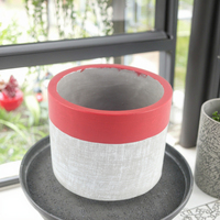 Jardinière en ciment écologique de conception moderne faite à la main décoration de jardin intérieur et extérieur pour pots de fleurs