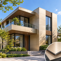 Panneau composite en aluminium pour mur extérieur moderne, revêtement ACP pour la décoration de façade de bâtiment