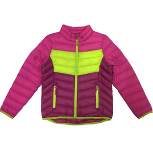 Vente en gros de vêtements d'extérieur d'hiver bon marché pour filles veste chaude en polyester rembourrée longue fermeture à glissière style <span class=keywords><strong>parka</strong></span> pour enfants adolescents - Product Image 1