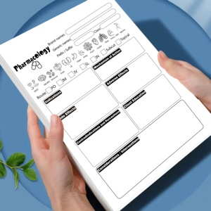 Hoja de estudio escolar de enfermería, Bloc de notas de Farmacología de enfermedades, blocs de notas de agradecimiento para enfermeras, regalos de enfermería y suministros de oficina - Product Image 5