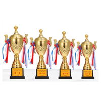 Trophée de la Coupe du Monde des Sports en Résine Métal Or Taille Réelle Personnalisé de Luxe pour Compétition de Gymnase Trophées et Médailles