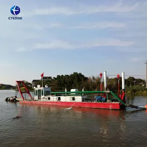 समुद्री भीतरी नदी प्रयोजन सोने के खनन रेत-बनाने निकर्षण परियोजना Workboat कटर सक्शन ड्रेजर के साथ नाव और Peline