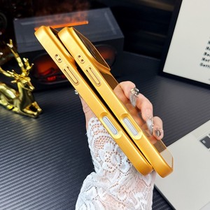 Custodia per telefono di lusso all'ingrosso in vetro Corning dorato per <span class=keywords><strong>iPhone</strong></span> 17 Pro Max 16 15 14 <span class=keywords><strong>11</strong></span>, copertura completa premium color <span class=keywords><strong>oro</strong></span> con protezione per l'obiettivo - Product Image 6