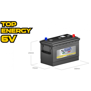 แบตเตอรี่ Top Energy 6V ขนาด 330x175x235 มม. 160Ah 1000A รุ่น B226S สำหรับยานยนต์ - Product Image 3