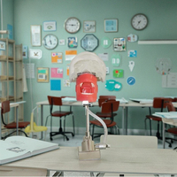 Modèle de tête anatomique en plastique pour la pratique de la préparation des dents Outil de science médicale en résine pour l'école