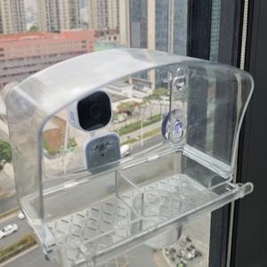 מאכיל ציפורים אקרילי חדשני עם מצלמת Wifi מובנית, זיהוי חכם מבוסס בינה מלאכותית ברזולוציה גבוהה לחלון, אוטומטי - Product Image 4