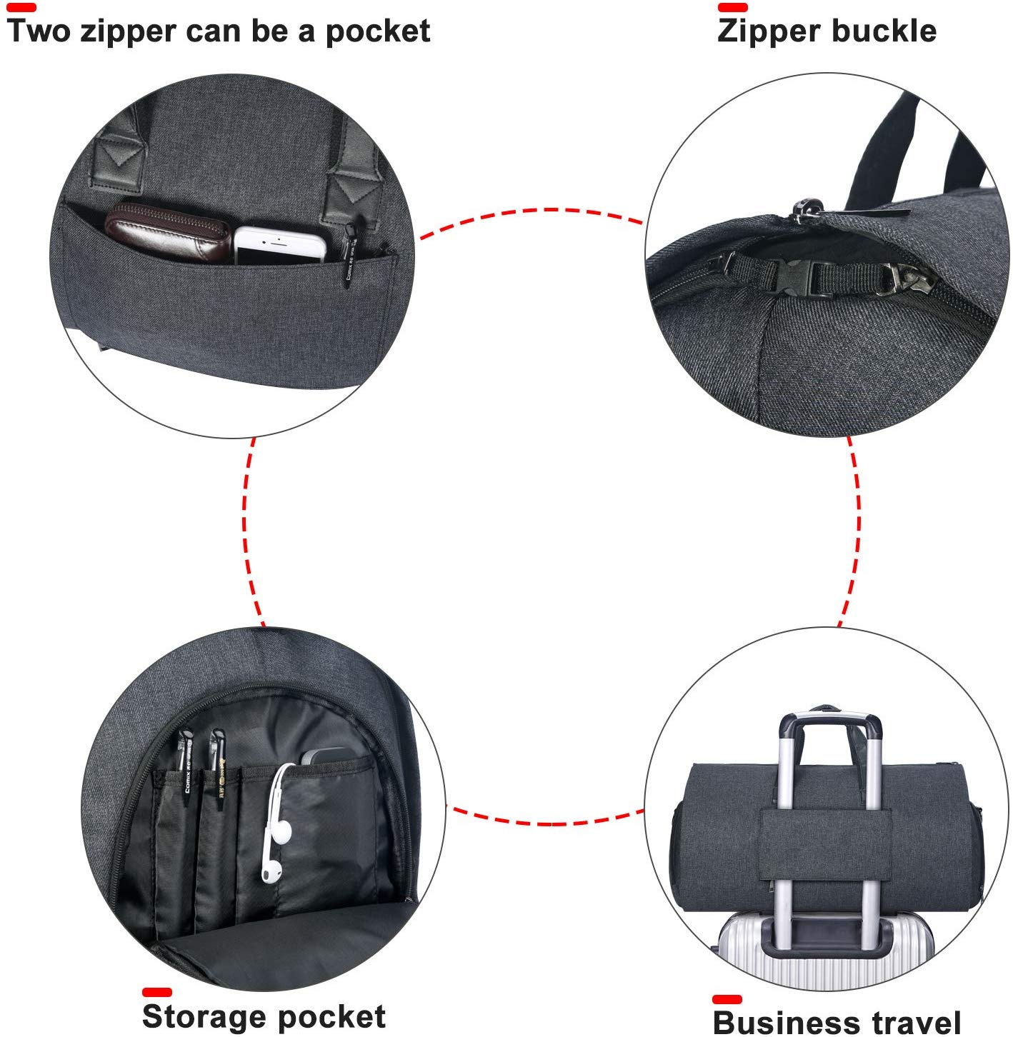 Сумка для одежды, большая спортивная сумка для выходных, дорожная сумка для костюма