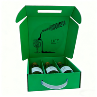 Boîte d'emballage écologique en PLA, petite boîte à rabat avant, boîte d'expédition pour boissons, collations, abonnements mensuels