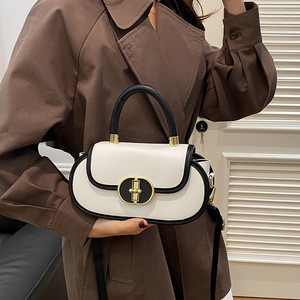 Nouveau sac à main carré en PU de haute qualité, style urbain, tendance, polyvalent, simple et chic, à porter à l'épaule - Product Image 2