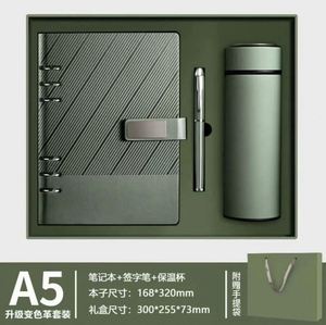 Cuaderno de Lujo Corporativo Exquisito A5 con Hojas Sueltas, Impresión Serigráfica, Set de Caja de Regalo, Bloc de Notas Desmontable para Oficina y Trabajo - Product Image 5