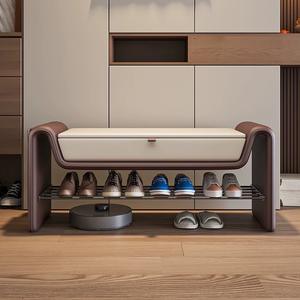 Banc de rangement <span class=keywords><strong>pour</strong></span> chaussures d'entrée, <span class=keywords><strong>pour</strong></span> magasin de vêtements, villa, salle de dressing, robuste et durable - Product Image 2