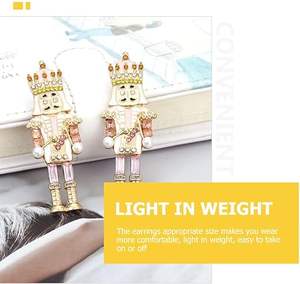 Vendita calda orecchini <span class=keywords><strong>di</strong></span> gioielli natale <span class=keywords><strong>schiaccianoci</strong></span> orecchini <span class=keywords><strong>a</strong></span> lobo <span class=keywords><strong>a</strong></span> <span class=keywords><strong>forma</strong></span> <span class=keywords><strong>di</strong></span> soldato orecchini pendenti gioielli <span class=keywords><strong>di</strong></span> Natale per feste - Product Image 6