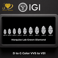 Bague de fiançailles vintage en or 10K 14K 18K avec diamant de laboratoire taille marquise certifié IGI 2 carats, style antique, filigrane, pour mariage