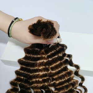 Wholesale Cheap Loose <strong>Deep</strong> <strong>Wave</strong> Bulk Human Hair for Braiding No Weft Hair Bundles for Boho Braids 100% Virgin Hair <strong>Extensions</strong> - Product Image 3