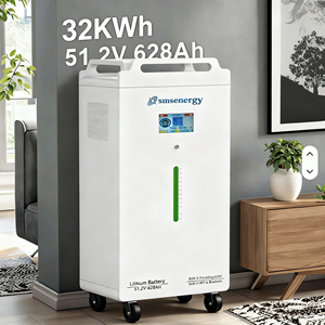 بطارية SMSenergy بسعة 32 كيلوواط ساعة لحماية أعمالك من انقطاع التيار الكهربائي، مناسبة للمتاجر والمصانع وشحن الهواتف - Product Image 1