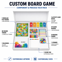 Jeu de société interactif personnalisé pour la famille et la salle de classe, avec design modulaire, en carton, pour le divertissement lors de fêtes