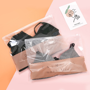 Zip lock bag clothing clear plastic frosted hanging custom printed zip lock bag medica laser cut double peva zip lock bag