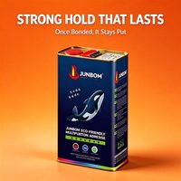 Adhésif décoratif personnalisé JUNBOM OEM pour le collage de panneaux en aluminium et de matériaux de moquette, adhérence forte et durable, directement de l'usine OEM.