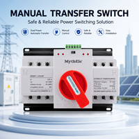 MythEle ATS 2P 4P 125A 230V 380V Micro-interrupteur automatique (CB) (PC) Commutateur de transfert automatique double alimentation