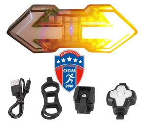 Control remoto inalámbrico USB recargable impermeable <span class=keywords><strong>bicicleta</strong></span> luz trasera 120 lúmenes LED <span class=keywords><strong>bicicleta</strong></span> trasera advertencia de seguridad Luz de señal de giro - Product Image 1