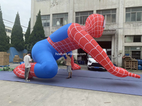 Personnages de dessins animés de super-héros géants gonflables pour l'extérieur, Spiderman gonflable pour la publicité