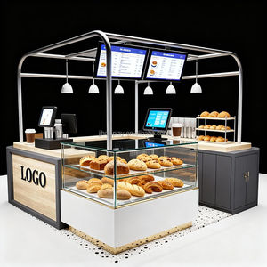 Diseños modernos personalizados Ideas Creative Cafe Display Solution Showcase Tienda popular Quiosco de café de funcionamiento automático para cafetería - Product Image 1