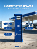 Gonfleur de pneus Ecotec durable 220V, gonfleur de pneus rapide pour voiture avec compresseur intégré