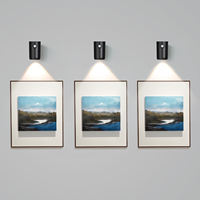 Applique murale LED cylindrique noire rechargeable USB-C avec détecteur de mouvement, culot B22, 3 températures de couleur, 1200 mAh, allumage/extinction automatique, veilleuse d'intérieur