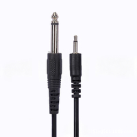 Câble audio 6,35 mm à 3,5 mm pour guitare, basse, haut-parleur, double prise droite, câble anti-bruit pour pédale d'effets, accessoires audio