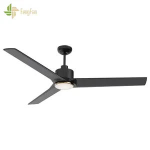 Nhà Máy Giá Bán Buôn Kích Thước Lớn 60 Inch 3 Abs Lưỡi Tiết Kiệm Năng Lượng DC Động Cơ Làm Mát Không Khí Fan Trang Trí Quạt Trần