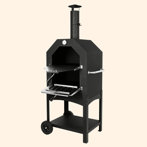 <span class=keywords><strong>Four</strong></span> à pizza commercial intelligent chinois, au propane et au bois, en briques d'argile, rotatif, mobile, pour extérieur - Product Image 1