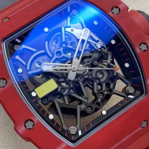 2026 Designer Red Carbon Fiber RM35-02 Men's <b>Automatic</b> Mechanical <b>Watch</b>, High-Quality Sapphire Crystal Hollow <b>Skeleton</b> <b>Watch</b> - Product Image 2