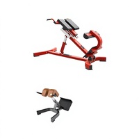 Chaise romaine pliable réglable en acier, équipement de fitness commercial pour la musculation et le remodelage corporel