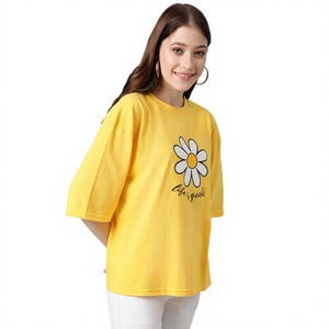 Camiseta Gráfica para Mujer, Superventas, Algodón Jersey, Manga Corta, Estampada, Informal, Marca Privada, Fabricante OEM, Venta al Por Mayor - Product Image 6