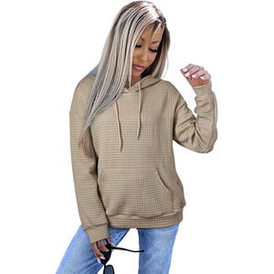 Shewin 2025 <span class=keywords><strong>felpe</strong></span> Pullover <span class=keywords><strong>Vintage</strong></span> oversize da <span class=keywords><strong>donna</strong></span> <span class=keywords><strong>felpe</strong></span> con cappuccio in maglia semplice di alta qualità con colletto foderato stampa Casual per l'autunno - Product Image 5