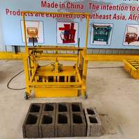 Machine manuelle compacte pour la fabrication de blocs de terre creux et de briques en ciment, à prix abordable, pour l'Australie et le Japon