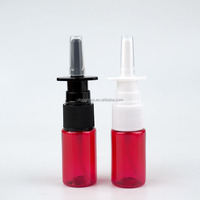 Flacon pulvérisateur nasal en PET coloré de 10 ml, flacons pulvérisateurs en plastique avec pompe nasale et buse à fine brume, flacon de voyage portable