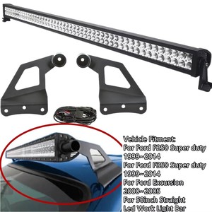 New 52 inch tự động thanh ánh sáng gắn khung thẳng cong <span class=keywords><strong>LED</strong></span> gắn khung Tương thích với 1999-2014 Ford <span class=keywords><strong>F250</strong></span> - Product Image 4