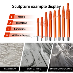 Venta directa de fábrica, broca de piedra sinterizada de diamante, máquina enrutadora <span class=keywords><strong>Cnc</strong></span>, brocas de piedra para máquinas herramientas, brocas de enrutador sólido - Product Image 6
