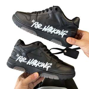 High-quality Designer Shoes off Men Women Casual Sports Sneakers Thick-soled Flat-<b>heeled</b> Commuter Shoes Leather Upper Lace-Up - Product Image 5