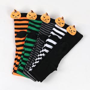 ถุงเท้ายาวถึงเข่าสำหรับผู้หญิงถุงเท้าฮาโลวีนยาวถึงเข่าสำหรับเด็กผู้หญิงดีไซน์ตลกสร้างสรรค์งานเทศกาลสีสันสดใส - Product Image 2