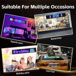 Ay سهل الحمل يضيء رسائل متحركة عرض إعلانات تطبيق ترويج قابل للبرمجة <span class=keywords><strong>LED</strong></span> شريط - Product Image 5