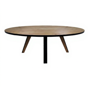 Round Mango Wood Restaurant <b>Table</b> Industrial Design Durable Modern <b>Foldable</b> <b>Dining</b> Furniture for Hotel Commercial Use - Product Image 2