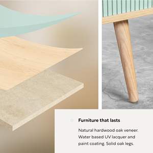 كومبوهيوم 53 "خزانة زرقاء مع أبواب و كريدنزا ، أرفف وسائط حديثة مع مساحة تخزين - Product Image 5