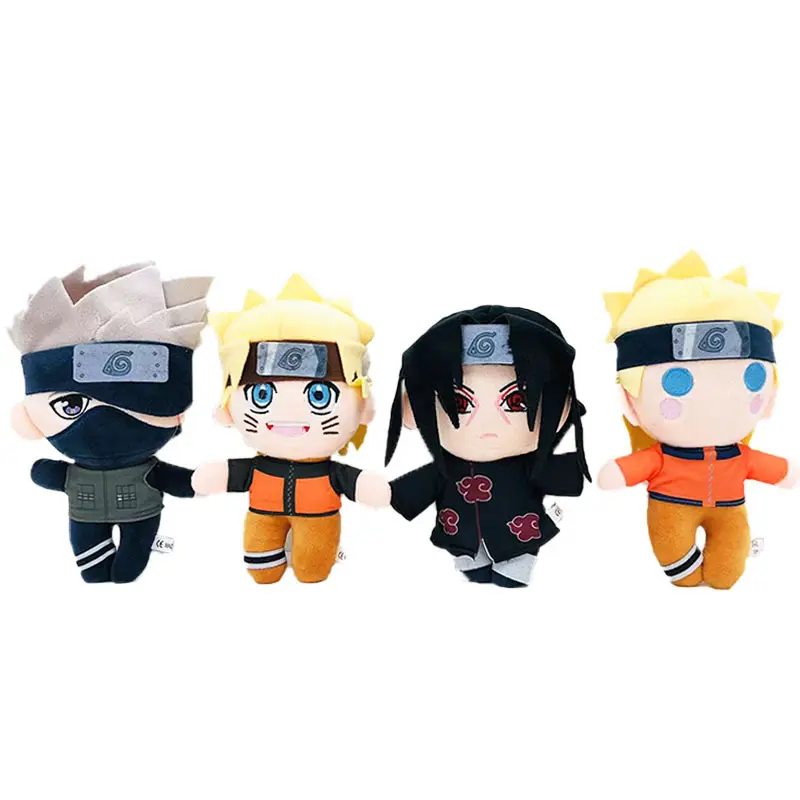 Botu hot custom 20cm Q Version Narutued Plush Doll kawaii anime Narutued Uchiha Itachi Kakashi gifts stuffed Narutued plush toys