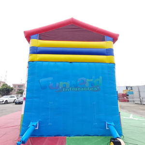 Château gonflable géant pour enfants, avec toboggan double piste, pour fêtes en plein air - Product Image 6