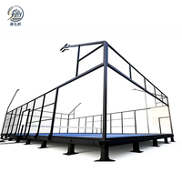 Vente directe d'usine - Terrain de paddle-tennis amovible en plein air - Terrain de paddle-tennis mobile - Terrain de paddle-tennis panoramique