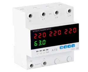 Interruptor de Transferencia Automática (ATS) Monofásico de 220 VCA, 4P, 63A/<span class=keywords><strong>100A</strong></span>, de Tres Fuentes, Directo de Fábrica - Product Image 6